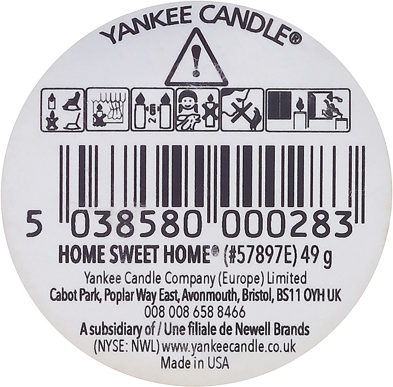 Scented Candle "Home Sweet Home" - Yankee Candle Scented Votive Home Sweet Home — photo N2