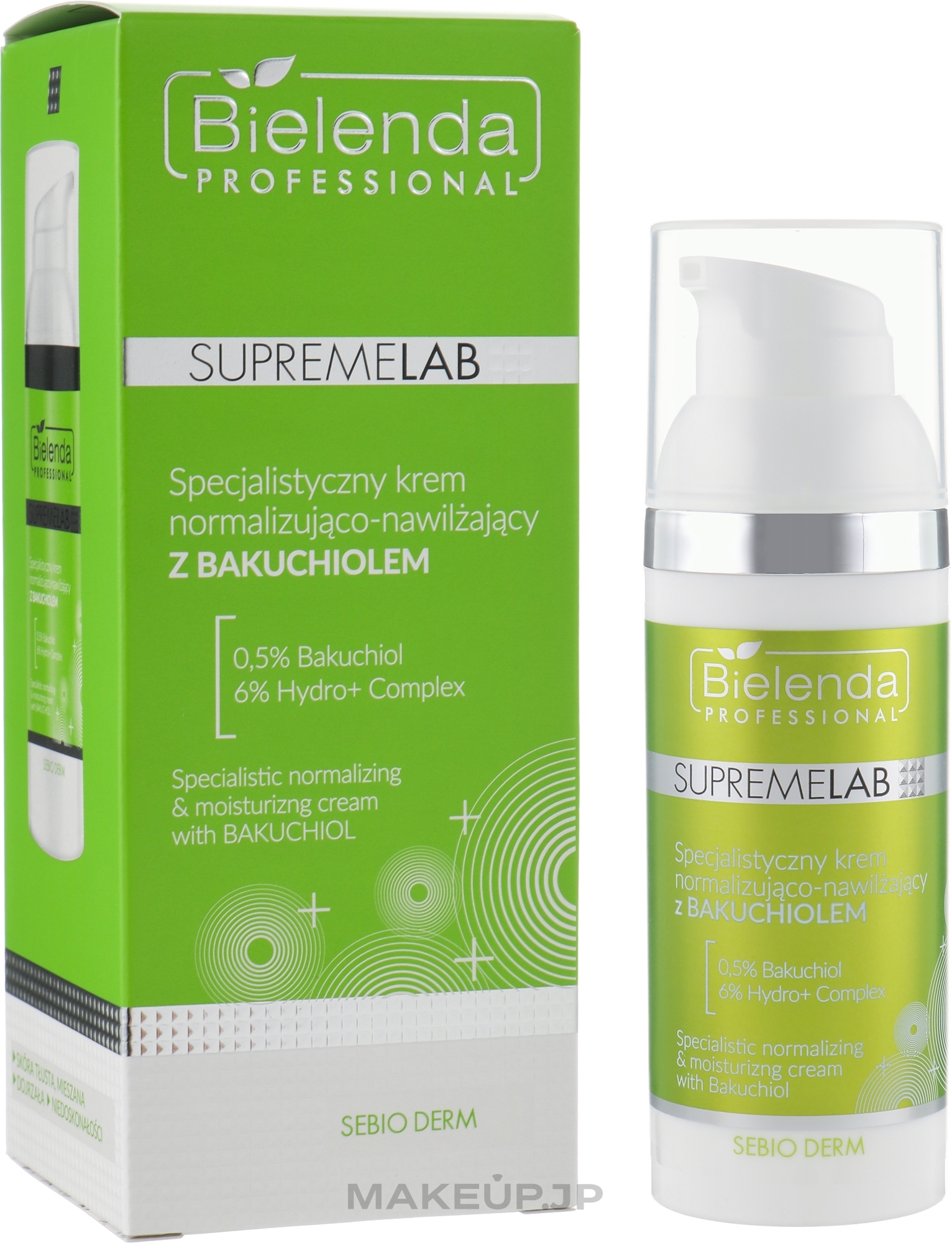 Normalizing & Moisturizing Bakuchiol Cream - Bielenda Professional Supremelab Sebio Derm — photo 50 ml