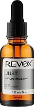 Fragrances, Perfumes, Cosmetics Moisturizing Niacinamide Serum - Revox Just Niacinamide 10%, Daily Moisturiser Serum