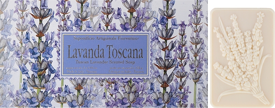 Toilet Soap Set "Tuscan Lavender" - Saponificio Artigianale Fiorentino Lavender Toscana — photo N1