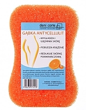 Fragrances, Perfumes, Cosmetics Anti-Cellulite Bath Sponge, orange - Deni Carte NR 7451