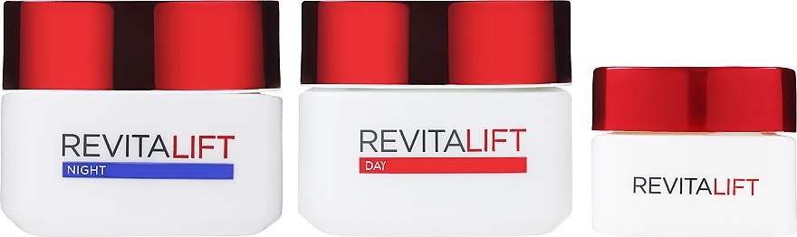 Set - L'Oréal Paris Revitalift Programme (day/cr/50ml + night/cr/50ml + eye/cr/30ml) — photo N2