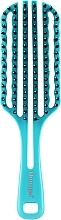 Hair Brush, 1287, turquoise - Donegal Miscella Brush — photo N1
