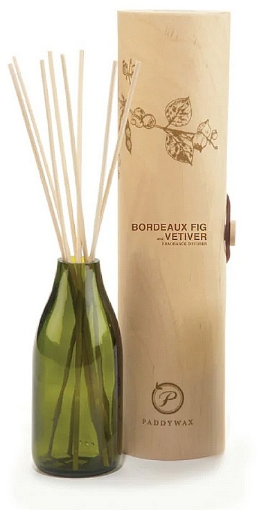 Reed Diffuser 'Fig & Vetiver' - Paddywax Eco Green Diffuser Bordeaux Fig & Vetiver — photo N1