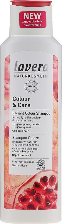 Colored Hair Shampoo - Lavera Colour & Care Radiant Colour Shampoo — photo N1
