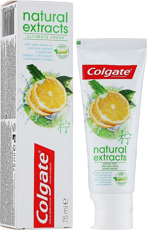 Toothpaste "Ultimate Fresh" - Colgate Natural Extracts Ultimate Fresh Lemon — photo N1