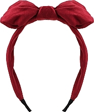 Fragrances, Perfumes, Cosmetics Headband, FA-5613, burgundy with bow - Donegal