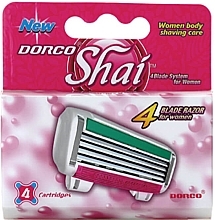 Replaceable Cassettes, 4 pcs - Dorco Shai 4 — photo N1