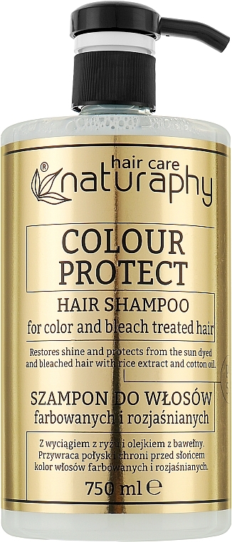 Rice Extract Shampoo for Colored & Bleached Hair - Naturaphy Hair Shampoo — photo N1