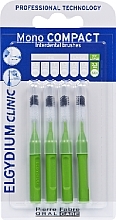 Interdental Brush, green, 4 pcs - Elgydium Clinic Brushes Mono Compact Green 2,2mm — photo N1