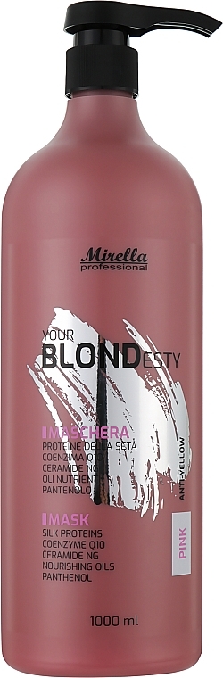 Warm Pink Blond Shades Mask - Mirella Pink Your Blondesty Hair Mask — photo N3