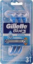 Fragrances, Perfumes, Cosmetics Disposable Shaving Razors - Gillette Blue 3 Cool, 3 pcs 
