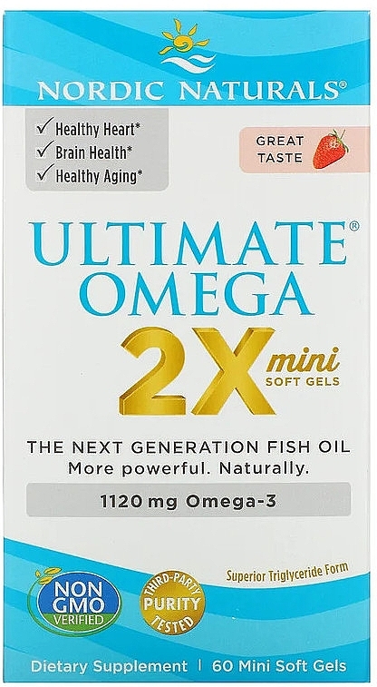 Teen Dietary Supplement with Strawberry Taste "Omega 2X" - Nordic Naturals Ultimate Omega 2X Teen — photo N2