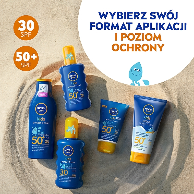 Sunscreen Lotion for Kids - Nivea Sun Kids Protect & Care 5in1 Skin Protection SPF50+ — photo N7