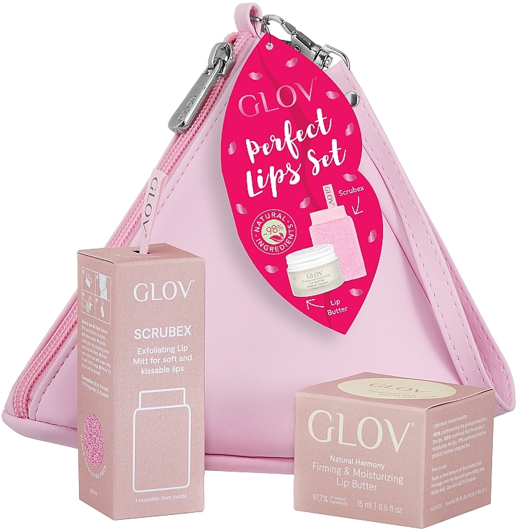 Set - Glov Perfect Lips Kit (accessories/1pc + lip/oil/15ml + bag/1pc) — photo N1