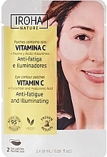 Fragrances, Perfumes, Cosmetics Brightening Anti-Fatigue Eye Patches with Vitamin C - Iroha Nature Vitamin C Anti-Fatigue And Illumimating Eye Contour Patches
