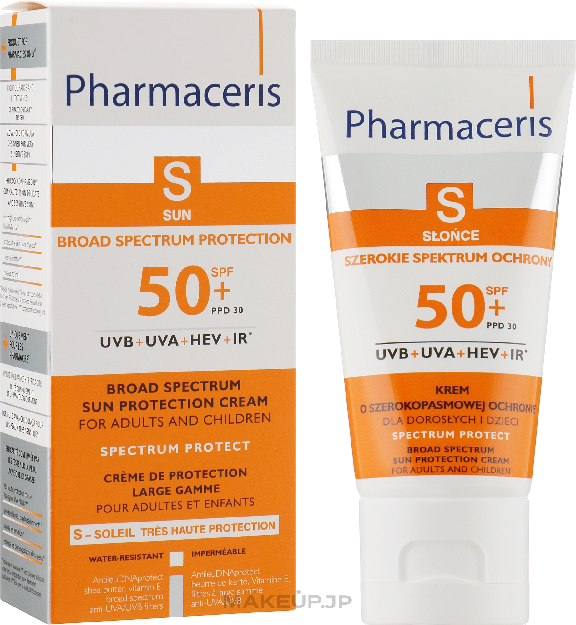 Broad Spectrum Sun Protect Cream for Kids - Pharmaceris S Broad Spectrum Sun Protect Cream SPF50 — photo 50 ml