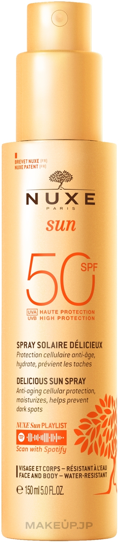 Sun Spray for Face and Body - Nuxe Sun High Protection Mild Spray SPF 50 — photo 150 ml