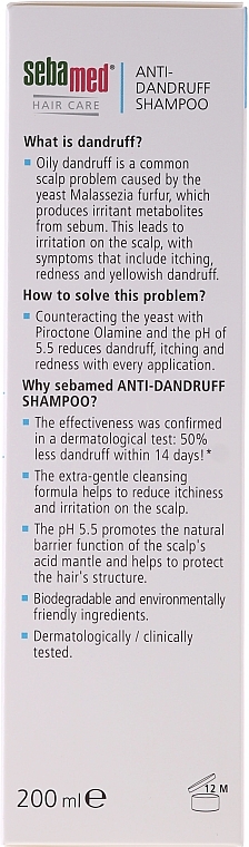 Anti-Dandruff Shampoo - Sebamed Anti Dandruff Shampoo — photo N2