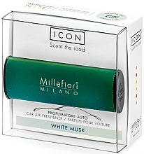 Classic White Musk Car Air Freshener - Millefiori Milano Icon Car Air Freshener Classic White Musk — photo N1