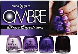 Fragrances, Perfumes, Cosmetics Nail Polish Set - China Glaze Ombre Grape Expectation