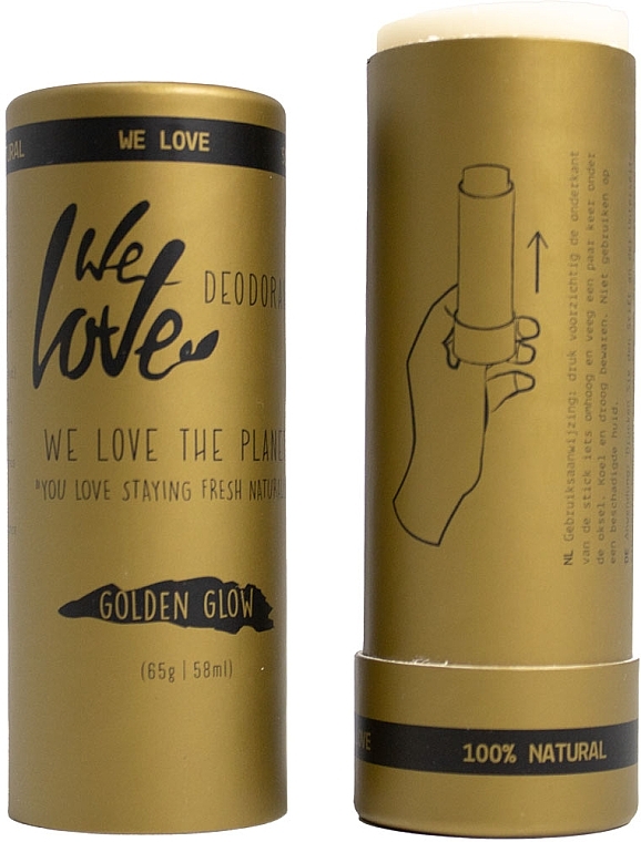 Golden Glow Solid Deodorant - We Love The Planet Deodorant Stick — photo N3