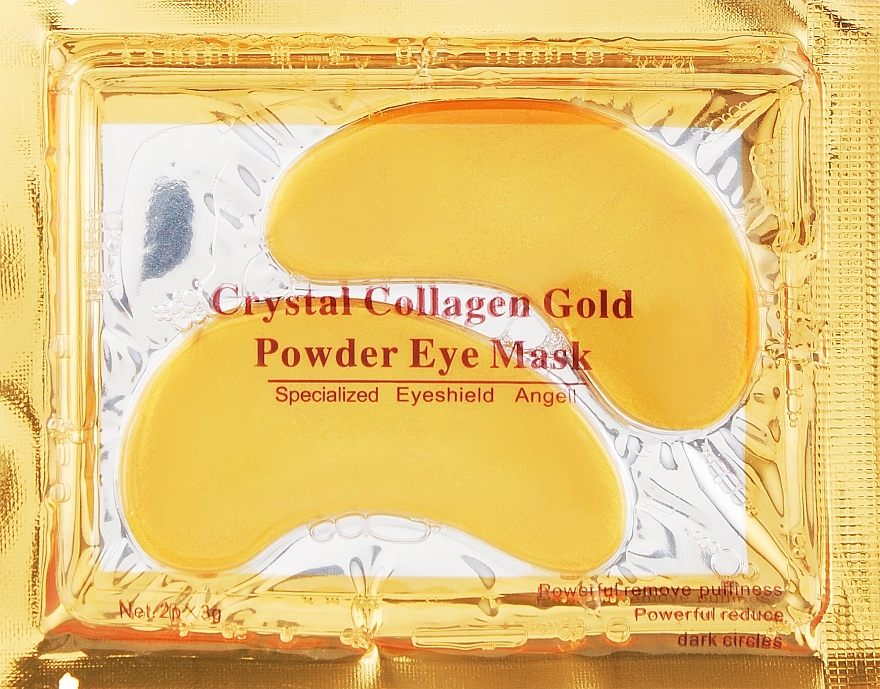 Anti-Wrinkle Collagen & Biogold Eye Patch - Hebei Crystal Collagen Gold Power Eye Mask — photo N1