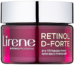 Fragrances, Perfumes, Cosmetics Wrinkle Correction Firming Day Cream - Lirene Retinol D-Forte Face Cream 50+