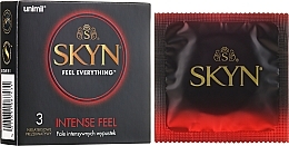 Fragrances, Perfumes, Cosmetics Condoms, 3 pcs - Unimil Skyn Feel Everything Intense Feel
