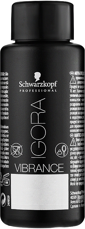 Hair Color - Schwarzkopf Igora Vibrance Ashy Cedar — photo N2