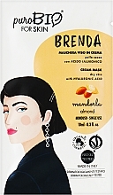 Fragrances, Perfumes, Cosmetics Almond Face Mask - PuroBio Cosmetics Brenda Cream Mask for Dry Skin