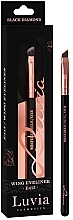 Fragrances, Perfumes, Cosmetics Eyebrow Brush, E415, black - Luvia Cosmetics Wing Eyeliner Black