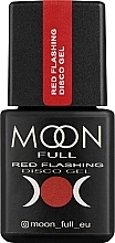 Fragrances, Perfumes, Cosmetics Reflective Gel Polish - Moon Full Disco Gel Red Flashing