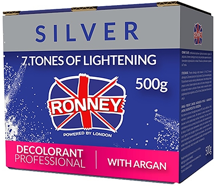 7 Tones of Lightening - Ronney Dust-Free Bleaching Powder Classic with Argan — photo N1