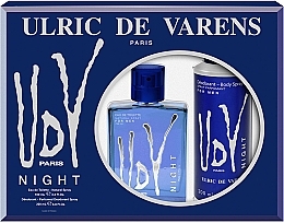 Fragrances, Perfumes, Cosmetics Ulric de Varens UDV Night - Set (edt/100ml + deo/200ml)