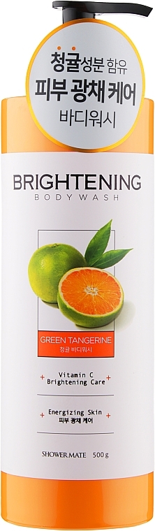 Green Tangerine Shower Gel - KeraSys Shower Mate Green Tangerine Brightening Care Body Wash — photo N1