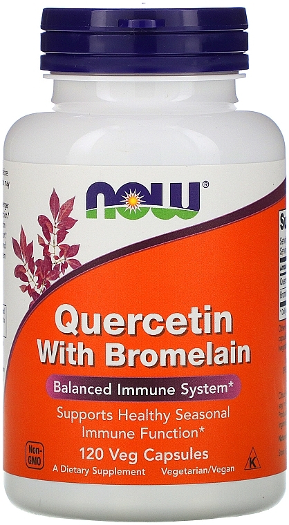 Capsules "Quercetin With Bromelain" - Now Foods Quercetin With Bromelain — photo N1