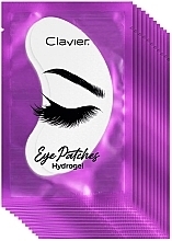 Hydrogel Patches for Eyelash Extensions - Clavier Eye Patches Hydrogel Purple — photo N1