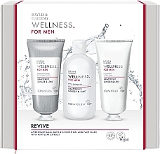 Set - Baylis & Harding Wellness For Men Everyday Revival Gift Set (ash/balm/200ml + sh/gel/300ml + f/wash/200ml) — photo N1