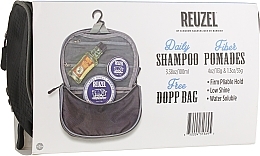 Fragrances, Perfumes, Cosmetics Set - Reuzel Sada Pigs Can Fly Dopp Bag Fiber (h/pomade/113g + h/pomade/35g + shm/100ml + bag)