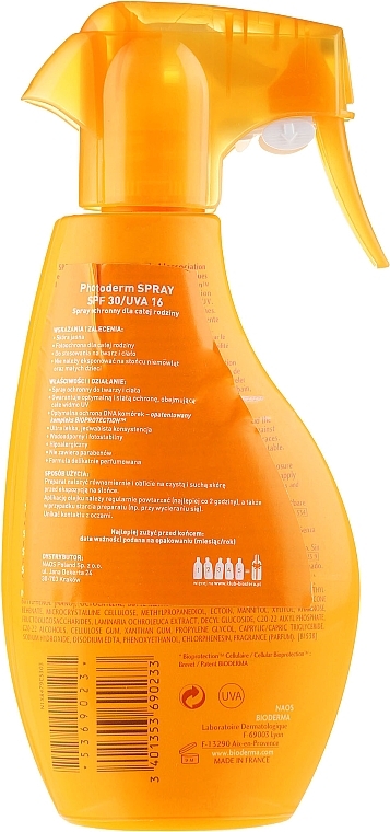Sensitive Skin Sunscreen Spray - Bioderma Photoderm Spf30 High Protectin Spray — photo N4