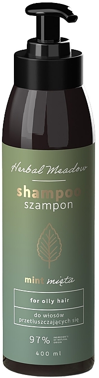 Mint Shampoo for Oily Hair - HiSkin Herbal Meadow Shampoo Mint — photo N1