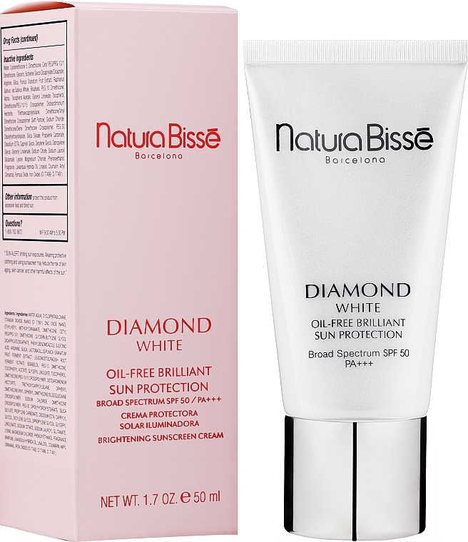 Brightening Protective Cream - Natura Bisse Diamond White SPF 50 +++ Oil Free Brilliant Protection — photo N6