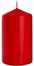 Fragrances, Perfumes, Cosmetics Cylindrical Candle 70x120 mm, red - Bispol