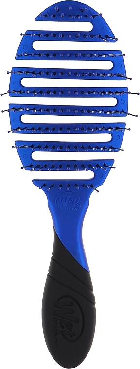 Quick Hair Dryer Brush with Soft Handle, blue - Wet Brush Pro Flex Dry Royal Blue — photo N1