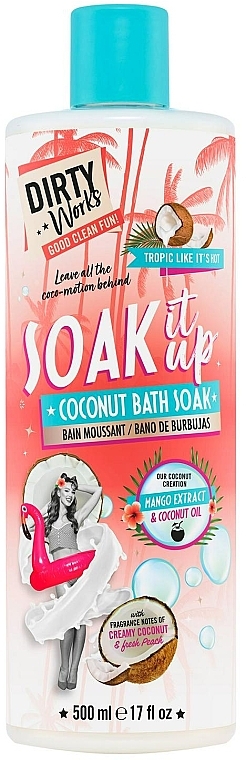 Coconut Bath Foam - Dirty Works Soak It Up Coconut Bath Soak — photo N1