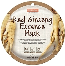 Fragrances, Perfumes, Cosmetics 紅参エキス配合シートマスク - Purederm Red Ginseng Essence Mask