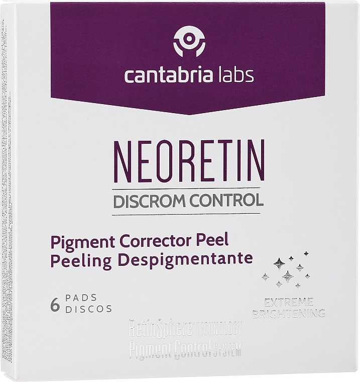 Brightening Face Peeling - Cantabria Labs Neoretin Discrom Control Pigment Peel Pads — photo N3