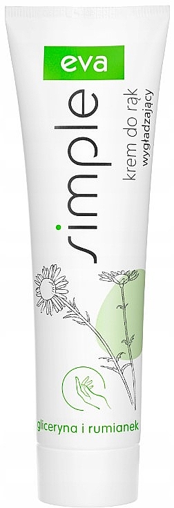 Smoothing Hand Cream with Glycerin & Chamomile - Eva Simple Hand Cream — photo N1