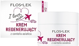 Regenerating Face Cream with Centella Asiatica - Floslek I Love Mini Regenerating Cream With Centella Asiatica — photo N1